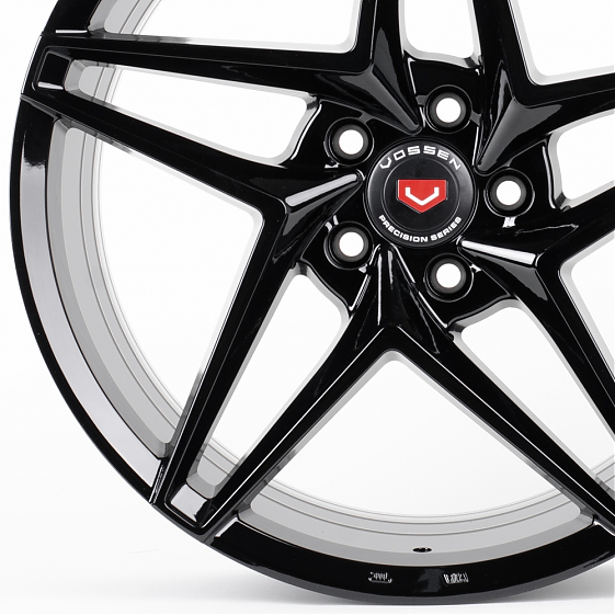 Литые диски 80814 Vossen BX01-DS191 18 J8 ET35 5x108 73.1 чёрный глянцевый: Фото 2