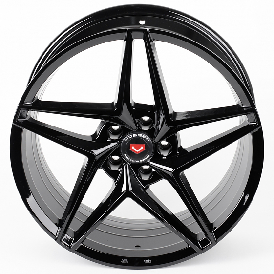 Литые диски 80814 Vossen BX01-DS191 18 J8 ET35 5x108 73.1 чёрный глянцевый: Фото 3