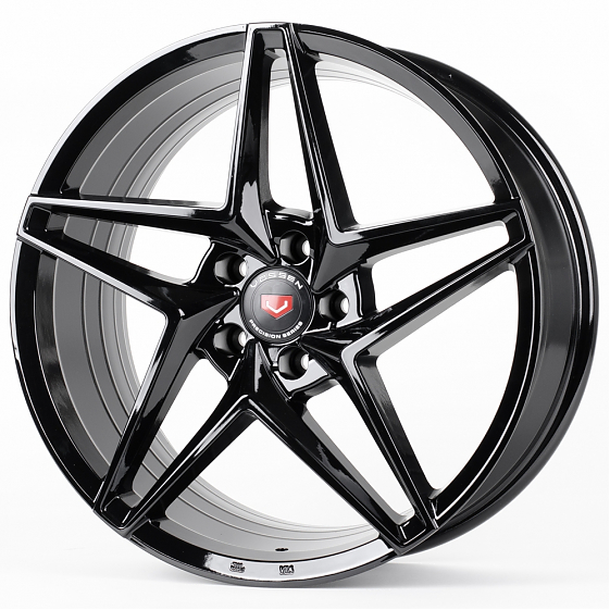 Литые диски 80814 Vossen BX01-DS191 18 J8 ET35 5x108 73.1 чёрный глянцевый: Фото 5