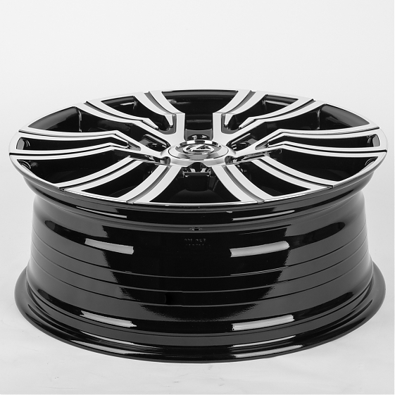 Литые диски 80172 Toyota/Lexus 1202X-FG464 20 J8 ET55 6x139.7 95.1 чёрный + полированные спицы: Фото 2