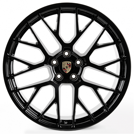 Литые диски 81030 Porsche SL076-D23362-1 20 J9 ET26 5x112 66,45 чёрный глянцевый: Фото 1