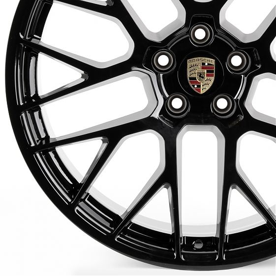 Литые диски 81030 Porsche SL076-D23362-1 20 J9 ET26 5x112 66,45 чёрный глянцевый: Фото 2