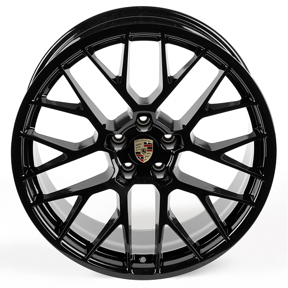 Литые диски 81030 Porsche SL076-D23362-1 20 J9 ET26 5x112 66,45 чёрный глянцевый: Фото 3