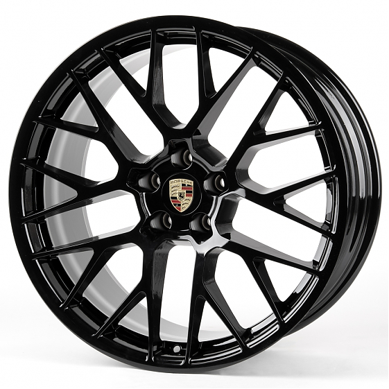 Литые диски 81030 Porsche SL076-D23362-1 20 J9 ET26 5x112 66,45 чёрный глянцевый: Фото 4