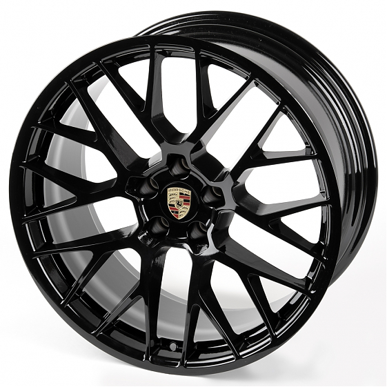 Литые диски 81030 Porsche SL076-D23362-1 20 J9 ET26 5x112 66,45 чёрный глянцевый: Фото 5