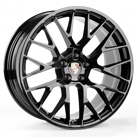 Литые диски 81030 Porsche SL076-D23362-1 20 J9 ET26 5x112 66,45 чёрный глянцевый: Фото 6