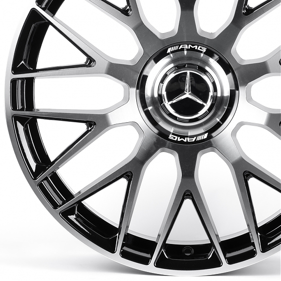 Литые диски 82327 Mercedes-Benz XF013-DS362 20 J9.5 ET43 5x112 66.45 чёрный глянцевый + полированные: Фото 2