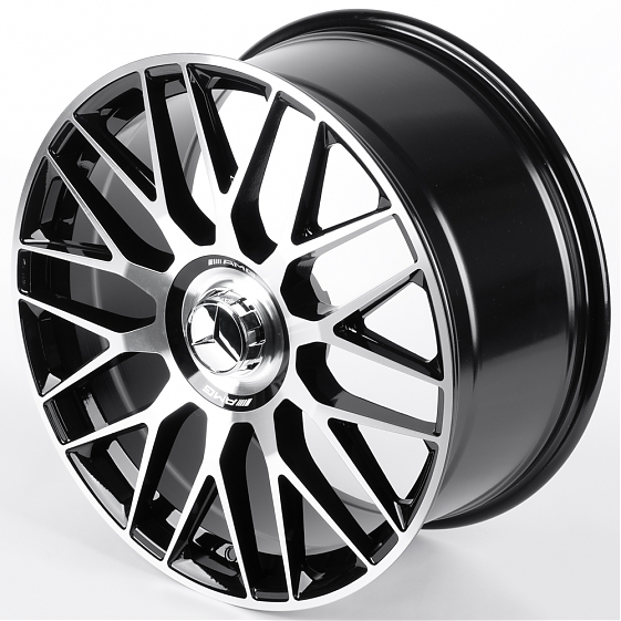 Литые диски 82327 Mercedes-Benz XF013-DS362 20 J9.5 ET43 5x112 66.45 чёрный глянцевый + полированные: Фото 6