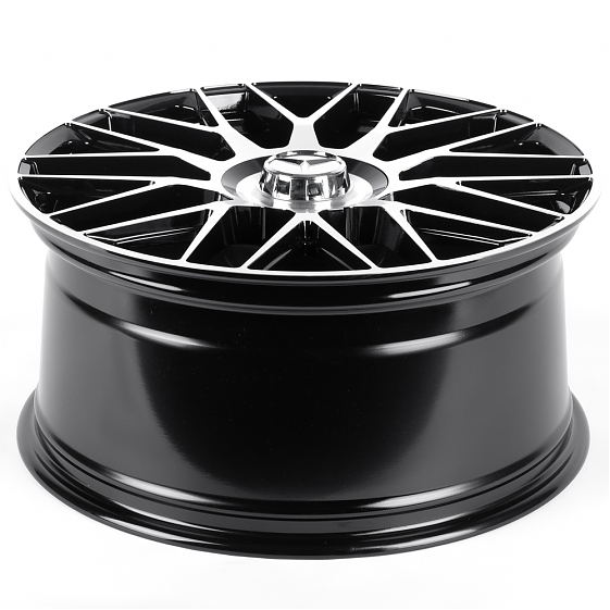 Литые диски 82327 Mercedes-Benz XF013-DS362 20 J9.5 ET43 5x112 66.45 чёрный глянцевый + полированные: Фото 7