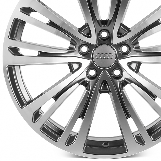 Кованые диски 0923-36 PTRACING FG463X-SK317 19 J8.5 ET28 5x112 66.45 графит + полированные спицы: Фото 2