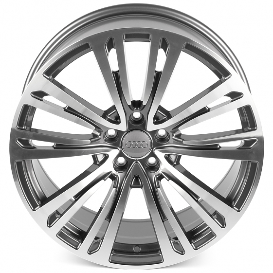 Кованые диски 0923-36 PTRACING FG463X-SK317 19 J8.5 ET28 5x112 66.45 графит + полированные спицы: Фото 3