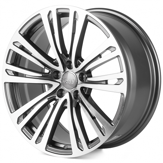 Кованые диски 0923-36 PTRACING FG463X-SK317 19 J8.5 ET28 5x112 66.45 графит + полированные спицы: Фото 5