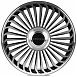 Кованые диски H260126Q SKILL SL786-SV435 19 J8.5 ET40 5x108 63.4 чёрный глянцевый + полированные спи