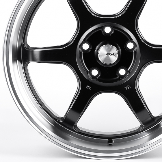 Литые диски 82249 Advan FC006-SF069 18 J8 ET38 5x114.3 73.1 чёрный матовый + полированный обод: Фото 2