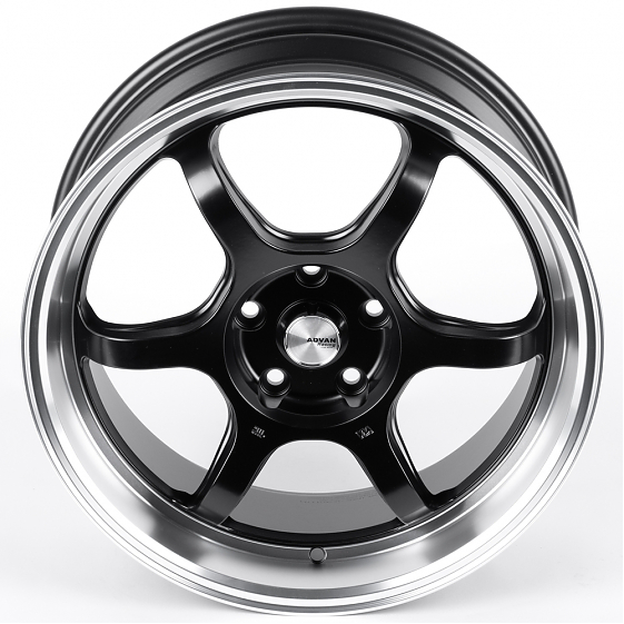 Литые диски 82249 Advan FC006-SF069 18 J8 ET38 5x114.3 73.1 чёрный матовый + полированный обод: Фото 3