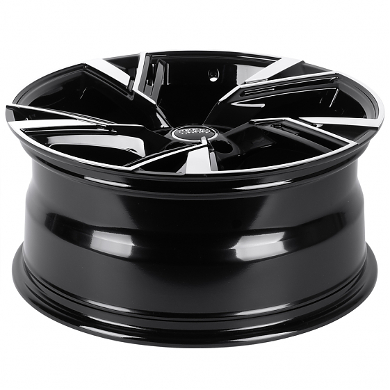 Кованые диски 0923-51 PTRACING FG652X-SL221 20 J9 ET28 5x112 66.45 чёрный + полированные спицы: Фото 7