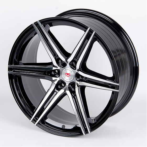 Литые диски 80874 Vossen 6985X-CS267 20 J9 ET18 6x139.7 106.1 чёрный + полированные спицы: Фото 5