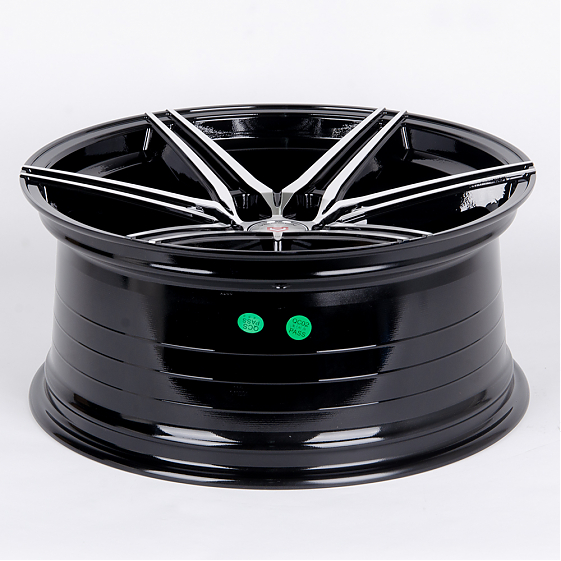 Литые диски 80874 Vossen 6985X-CS267 20 J9 ET18 6x139.7 106.1 чёрный + полированные спицы: Фото 6