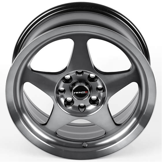 Литые диски 82176 Nismo 5868F-CT456 15 J6.5 ET30 4x100/4x114.3 73.1 чёрный + полированные спицы под : Фото 3