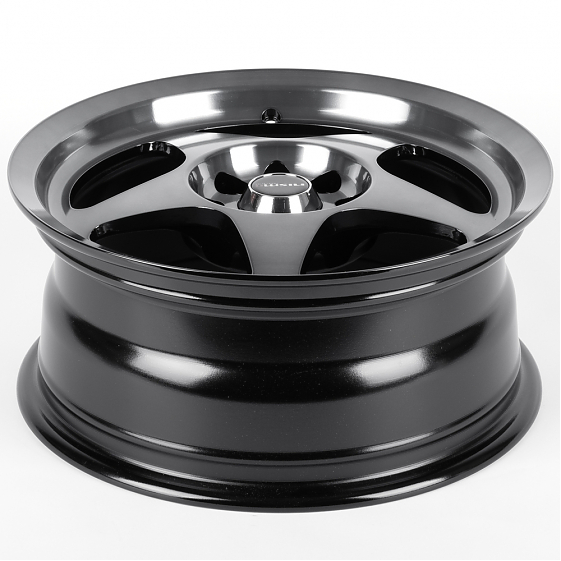 Литые диски 82176 Nismo 5868F-CT456 15 J6.5 ET30 4x100/4x114.3 73.1 чёрный + полированные спицы под : Фото 7