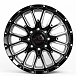 Литые диски 80332 WORX 818 20 J9 ET0 5x127/5x139.7 78.1 чёрный + полированные спицы
