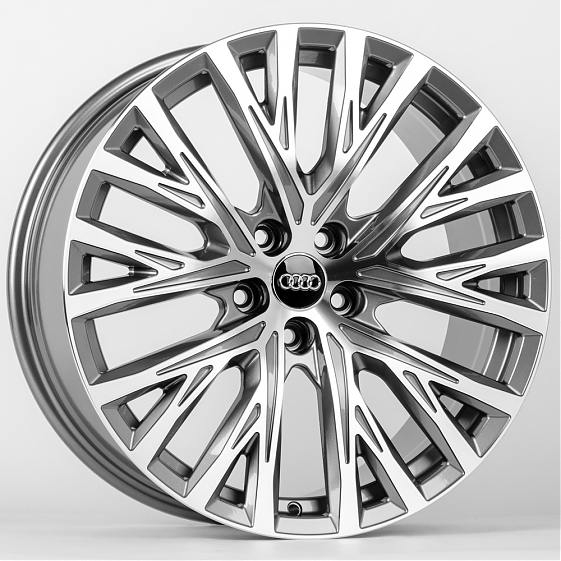 Литые диски 80431 Audi FBX046-9-DS204 19 J8.5 ET30 5x112 66.5 графит + полированные спицы: Фото 4