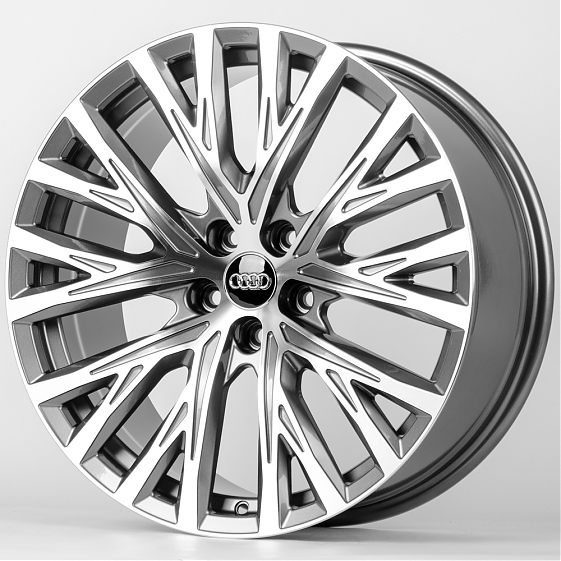 Литые диски 80431 Audi FBX046-9-DS204 19 J8.5 ET30 5x112 66.5 графит + полированные спицы: Фото 6