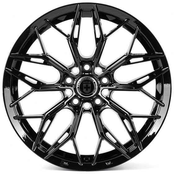 Литые диски 82418 HRE XF209 17 J7.5 ET35 5x108 73.1 чёрный глянцевый: Фото 1