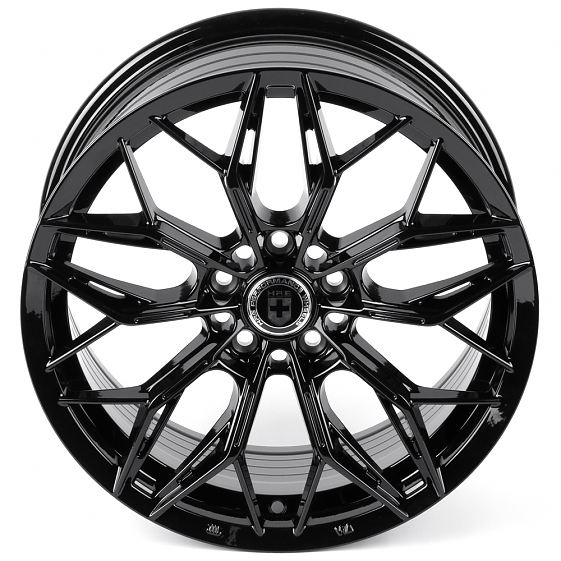 Литые диски 82418 HRE XF209 17 J7.5 ET35 5x108 73.1 чёрный глянцевый: Фото 3