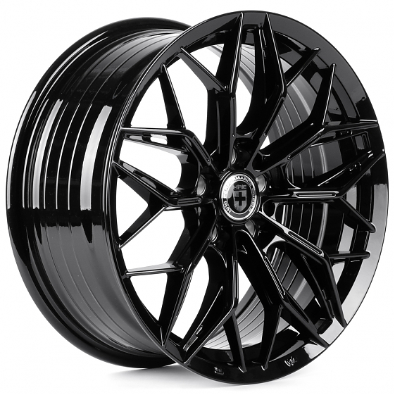 Литые диски 82418 HRE XF209 17 J7.5 ET35 5x108 73.1 чёрный глянцевый: Фото 4