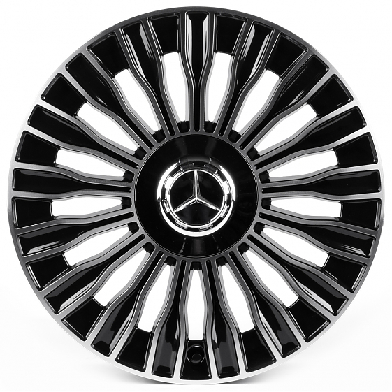 Литые диски 82590 Mercedes-Benz IVF-3152-H3152F 17 J7.5 ET36 5x112 66.5 чёрный глянцевый + полировка: Фото 1