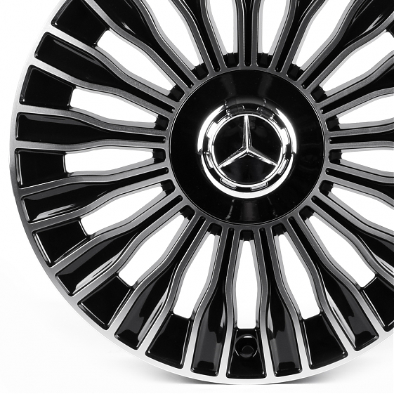 Литые диски 82590 Mercedes-Benz IVF-3152-H3152F 17 J7.5 ET36 5x112 66.5 чёрный глянцевый + полировка: Фото 2