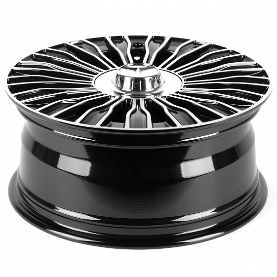 Литые диски 82590 Mercedes-Benz IVF-3152-H3152F 17 J7.5 ET36 5x112 66.5 чёрный глянцевый + полировка: Фото 7