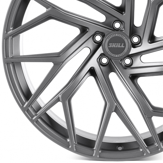 Кованые диски H241020Q SKILL SL433-SL107 23 J10.5 ET15 5x112 66.5 графит матовый: Фото 2