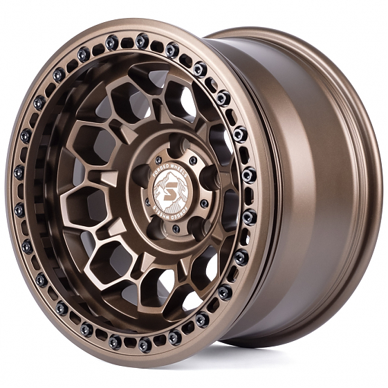 Кованые диски H260115Z SKILL SB024-SL178 17 J9 ET-12 5x127 71.5 бронза матовая: Фото 5