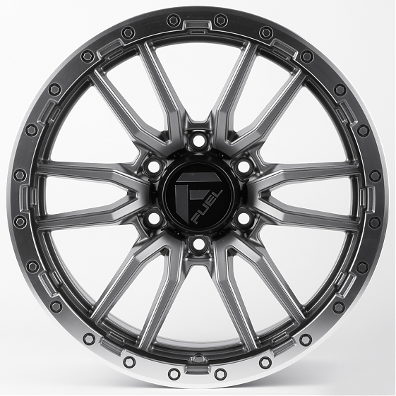 Литые диски 81416 FUEL 60273-FG443 18 J9 ET18 6x139.7 106.1 графит матовый + полированный обод: Фото 1