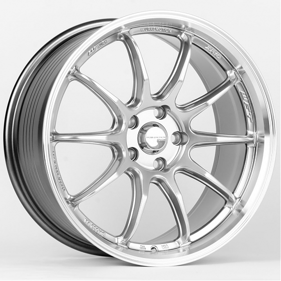 Литые диски 80582 Work F011-SB394 18 J8.5 ET33 5x114.3 73.1 серебро тёмное + полированный обод: Фото 4
