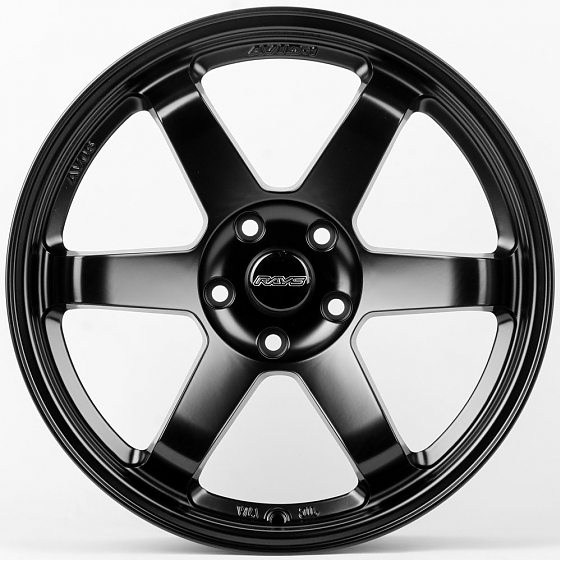 Литые диски 80598 Rays E500-CS243 18 J8.5 ET35 5x114.3 73.1 чёрный матовый: Фото 1