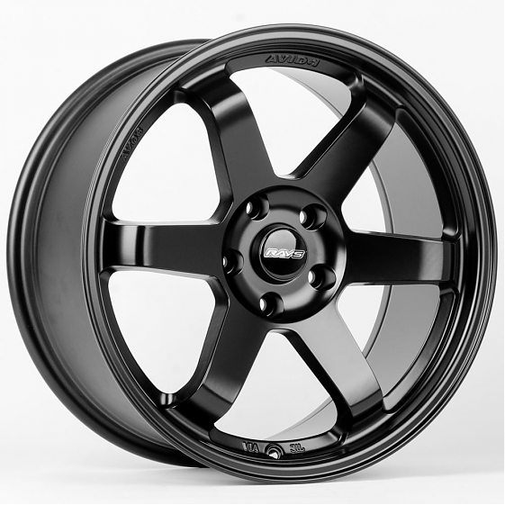 Литые диски 80598 Rays E500-CS243 18 J8.5 ET35 5x114.3 73.1 чёрный матовый: Фото 4