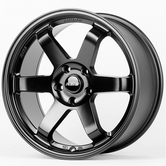 Литые диски 80598 Rays E500-CS243 18 J8.5 ET35 5x114.3 73.1 чёрный матовый: Фото 5