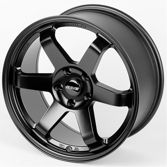 Литые диски 80598 Rays E500-CS243 18 J8.5 ET35 5x114.3 73.1 чёрный матовый: Фото 6