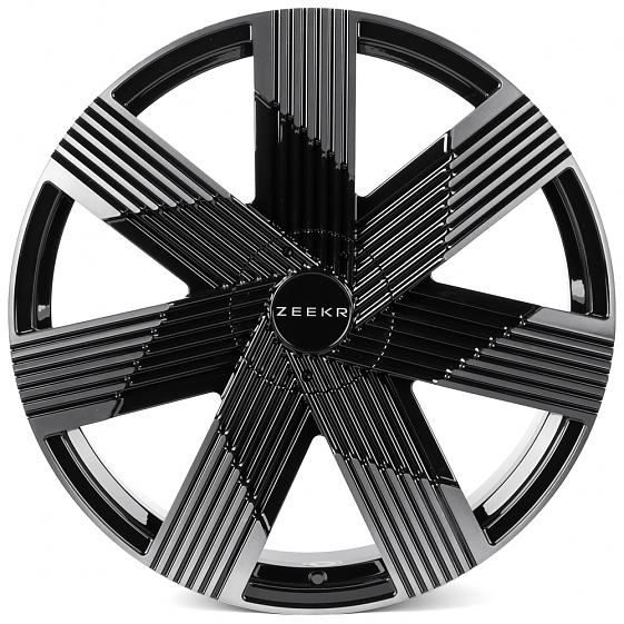 Кованые диски H260126T SKILL SL778-SB594 22 J9.5 ET35 5x108 63.4 чёрный глянцевый + полированный обо: Фото 1