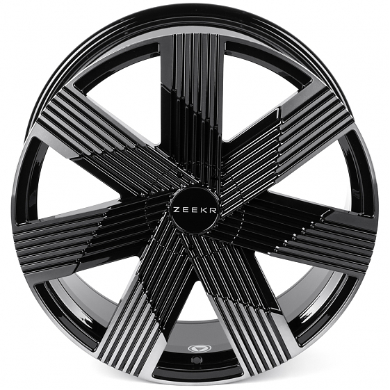 Кованые диски H260126T SKILL SL778-SB594 22 J9.5 ET35 5x108 63.4 чёрный глянцевый + полированный обо: Фото 3