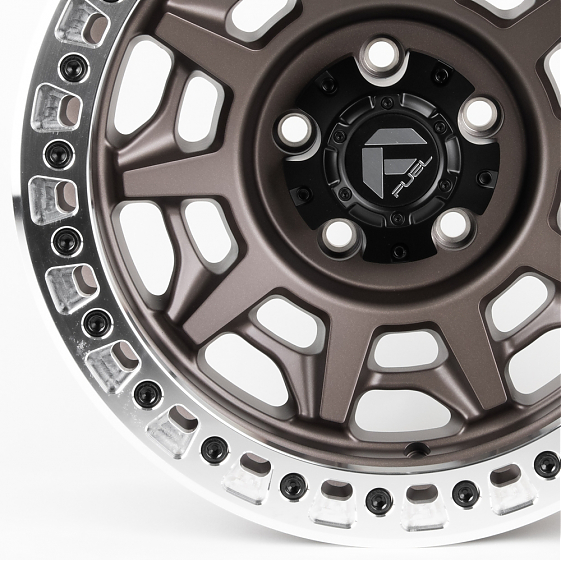 Литые диски 81318 FUEL 2628-SF058 17 J9 ET-10 5x150 110.1 бронза матовая + полированный бедлок: Фото 2