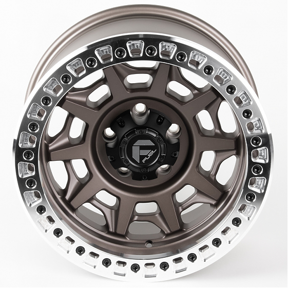 Литые диски 81318 FUEL 2628-SF058 17 J9 ET-10 5x150 110.1 бронза матовая + полированный бедлок: Фото 3