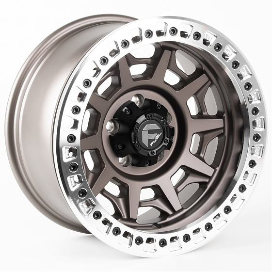 Литые диски 81318 FUEL 2628-SF058 17 J9 ET-10 5x150 110.1 бронза матовая + полированный бедлок: Фото 4