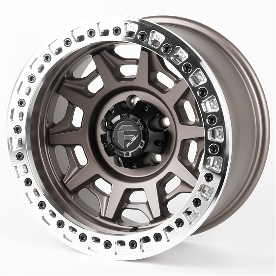 Литые диски 81318 FUEL 2628-SF058 17 J9 ET-10 5x150 110.1 бронза матовая + полированный бедлок: Фото 5