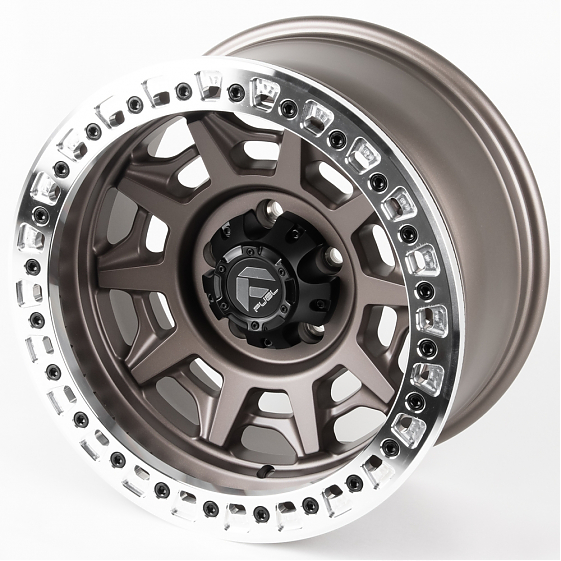 Литые диски 81318 FUEL 2628-SF058 17 J9 ET-10 5x150 110.1 бронза матовая + полированный бедлок: Фото 6
