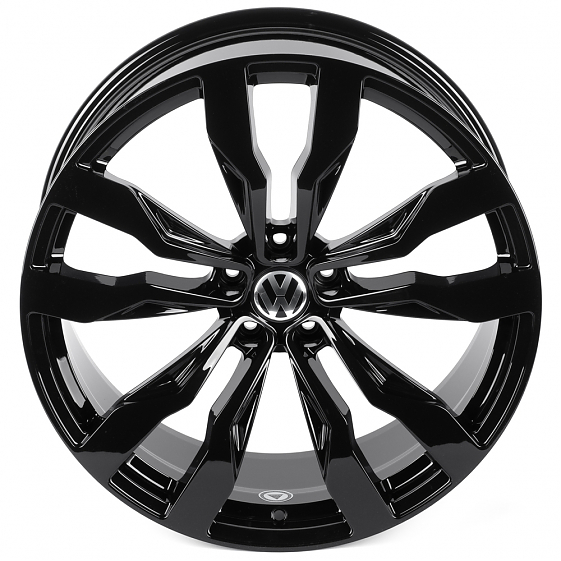 Кованые диски H250925T SKILL SL566-CS428 21 J9.5 ET31 5x112 66.6 чёрный глянцевый: Фото 3