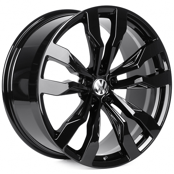 Кованые диски H250925T SKILL SL566-CS428 21 J9.5 ET31 5x112 66.6 чёрный глянцевый: Фото 4